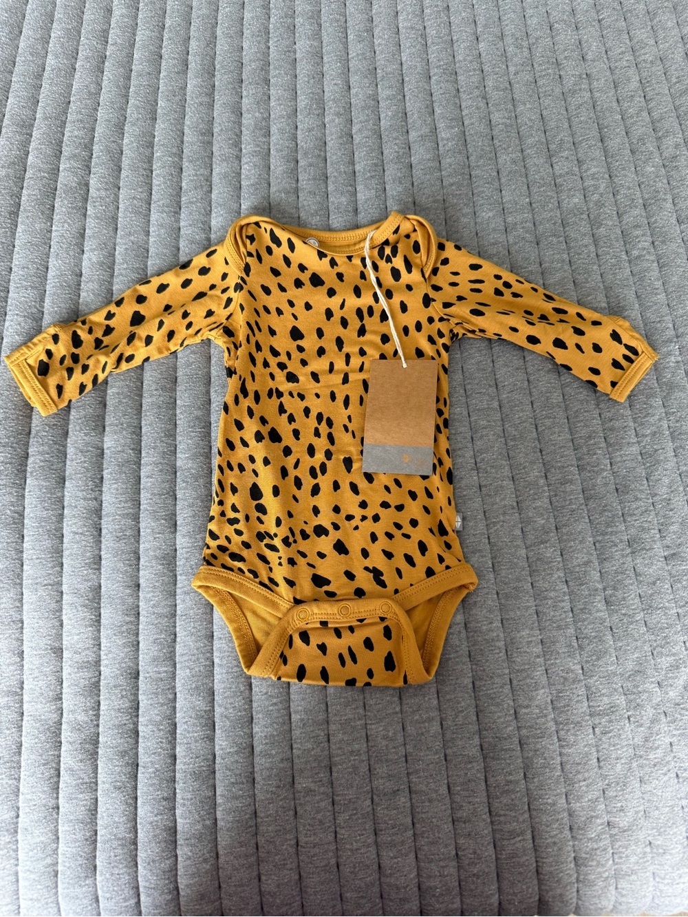Kyte Baby Leopard Print Long-Sleeve Onesie